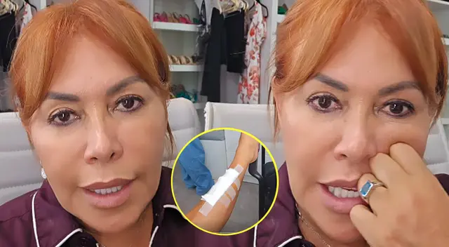 Magaly Medina se mostró apenada tras accidente que vivió. Magaly Medina se mostró apenada tras accidente que vivió.