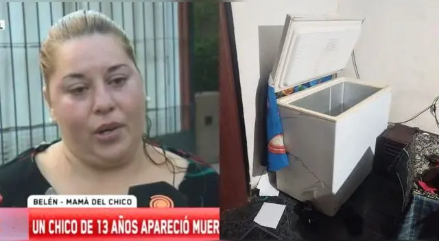 Madre encontró muerto a su hijo de 13 años dentro de una congeladora en Córdoba, Argentina.
