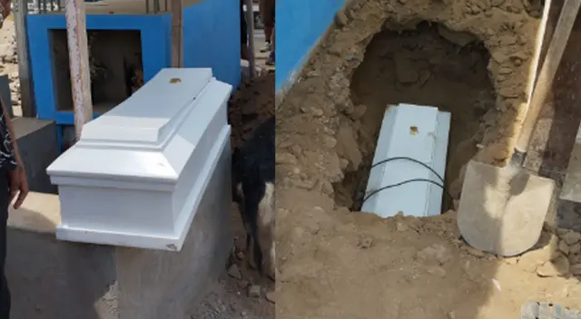 Cajón de bebé fue enterrado. Menor falleció el pasado lunes 18 de marzo. Cajón de bebé fue enterrado. Menor falleció el pasado lunes 18 de marzo.