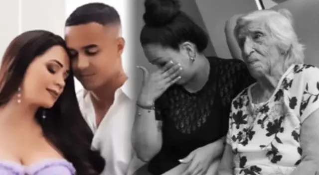 Melissa Klug llega al velorio de su abuelita con su pareja Jesús Barco. Melissa Klug llega al velorio de su abuelita con su pareja Jesús Barco.