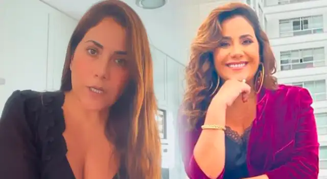 Andrea Llosa sale en defensa de su hijo tras corregirlo.