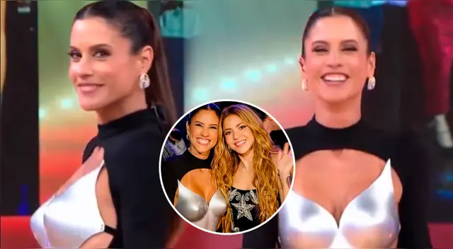 María Pía Copello vuelve a usar vestido que lució junto a Shakira.