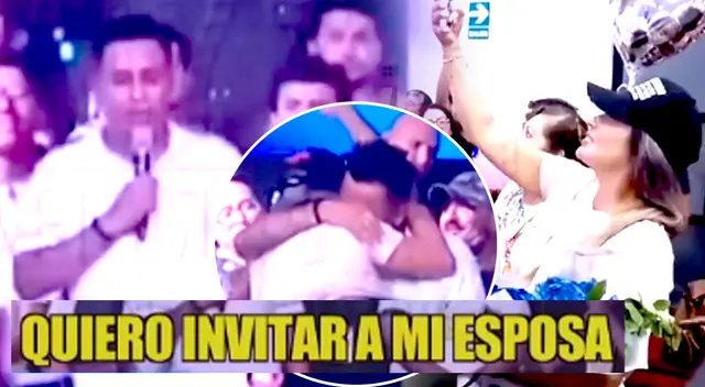 Christian Cueva y Pamela López en retiro espiritual.