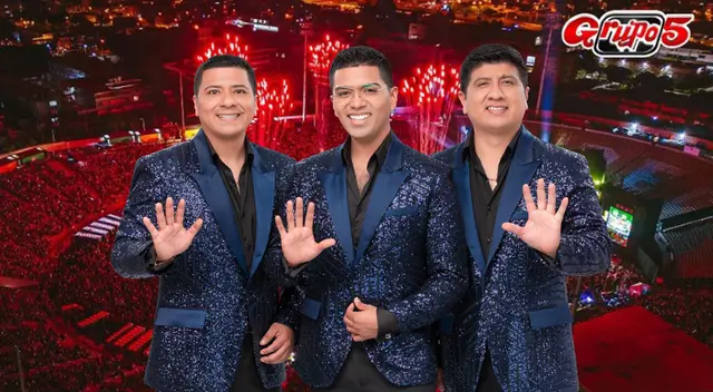 Grupo 5 brindará 3 conciertos en el Estadio Nacional para celebrar su aniversario 51. Grupo 5 brindará 3 conciertos en el Estadio Nacional para celebrar su aniversario 51.