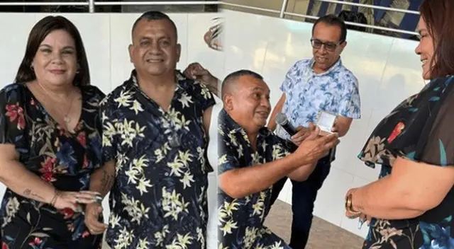 Tony Rosado se comprometió con su pareja en una reunión privada.