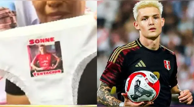 Peruanos en Gamarra lanzan ropa interior con el rostro de Oliver Sonne y es viral en YouTube.
