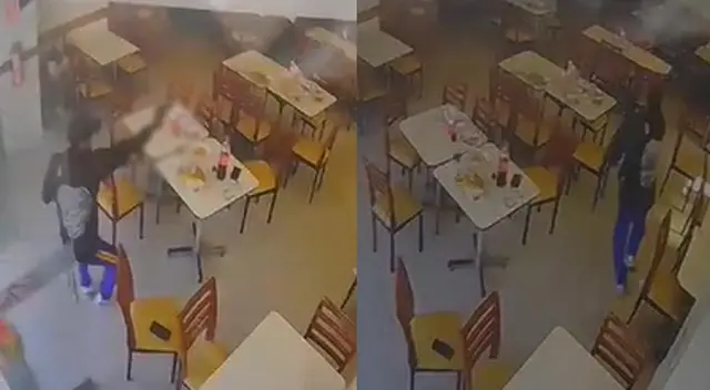 El sicario fue directamente hacia uno de los presentes en el restaurante.