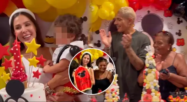 Doña Peta se hizo presente en el primer cumpleaños de Paolo André.