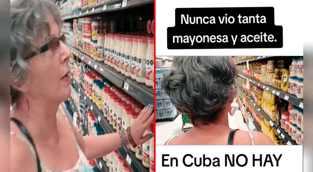 Cubana va a un supermercado en México y queda en shock al encontrar mayonesa
