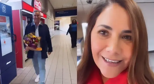 Andrea Llosa se ve más enamorada que nunca de su novio Pablo de Vinatea.