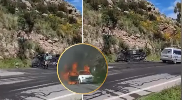 El hecho sucedió en una de las vías más peligrosas del Perú: la curva del diablo. El hecho sucedió en una de las vías más peligrosas del Perú: la curva del diablo.