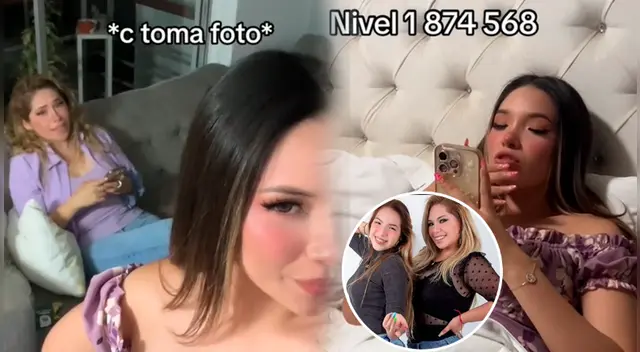 Alondra Huárac trolea a su mamá Lizet Soto al imitarla. Alondra Huárac trolea a su mamá Lizet Soto al imitarla.