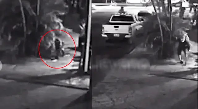 Ladrón tropieza al escapar y video impactó a usuarios en redes sociales.