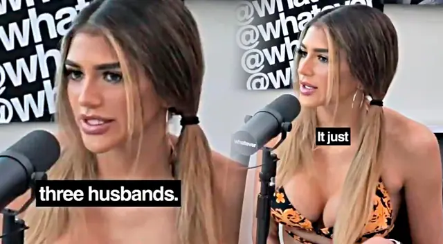 Una mujer afirma que se necesitan tres maridos para alcanzar la felicidad. Una mujer afirma que se necesitan tres maridos para alcanzar la felicidad.