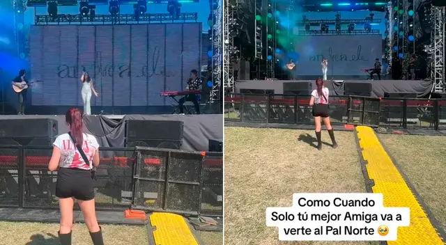 La joven no imaginó que nadie la iría ver, pero estuvo su amiga.