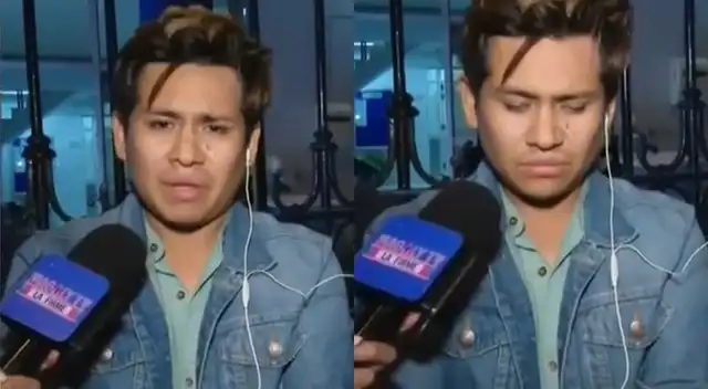 Wilfredo Quispe se mostró muy afectado tras la muerte de su esposa Muñequita Milly.