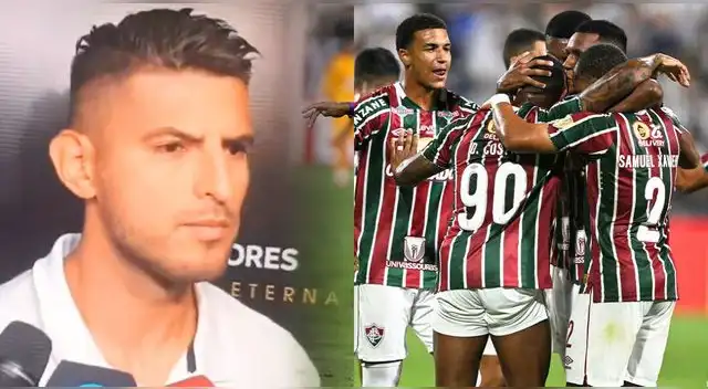 Carlos Zambrano molesto tras empatar 1-1 con Fluminense en Matute por Copa Libertadores.