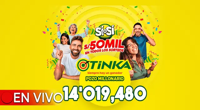 El pozo millonario de la Tinka se sorteó este domingo 7 de abril a las 10:50 p.m.