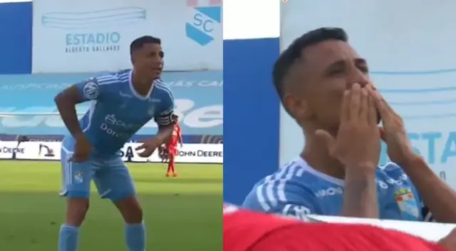 Yoshimar Yotún celebró a su estilo su anotación en el Sporting Cristal vs. Sport Huancayo.