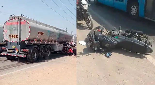 Tráiler embistió y aplastó a motorizado que trabajaría en una entidad financiera, señalan testigos. Tráiler embistió y aplastó a motorizado que trabajaría en una entidad financiera, señalan testigos.