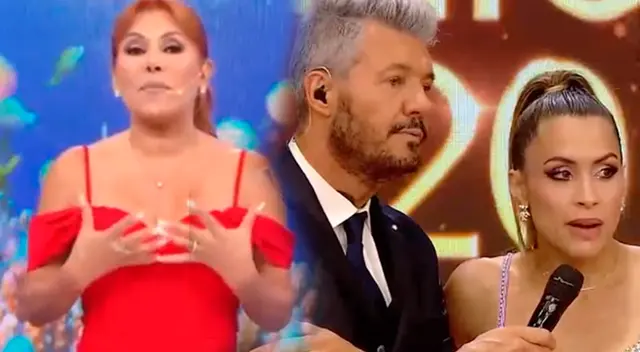 Magaly Medina sorprendida con actitud de Marcelo Tinelli, quien no defiende a Milett Figueroa. Magaly Medina sorprendida con actitud de Marcelo Tinelli, quien no defiende a Milett Figueroa.
