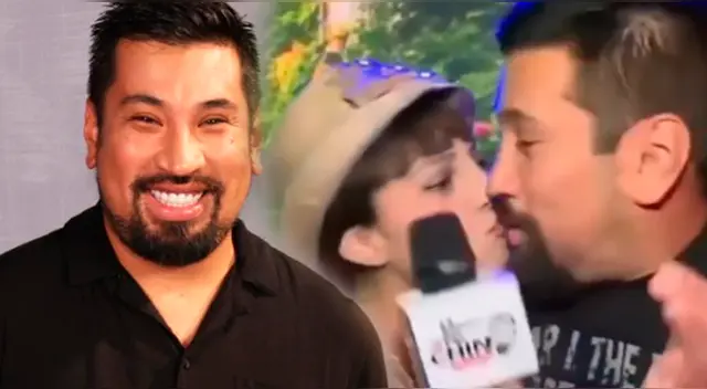 Aldo Miyashiro se besa en la boca con quien sería su nuevo amor.