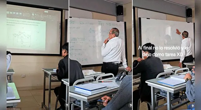 Profesor deja ejercicio de ingeniería a sus alumnos, no puede resolverlo y es viral en TikTok