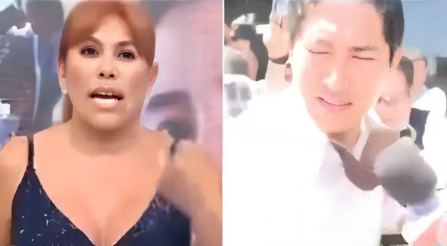 Magaly Medina llama la atención a reportero que atacó al Dr. Fong. Magaly Medina llama la atención a reportero que atacó al Dr. Fong.