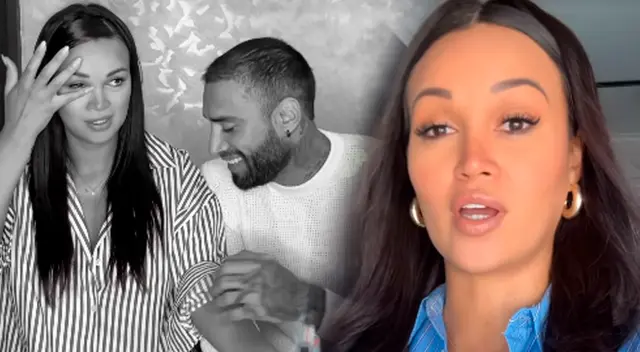 Angie Arizaga reacciona ante los comentarios de su doctor.