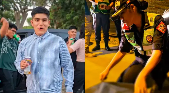 Joven PNP Kevin tuvo que interpretar a un personaje que bebe mientras maneja. Joven PNP Kevin tuvo que interpretar a un personaje que bebe mientras maneja.