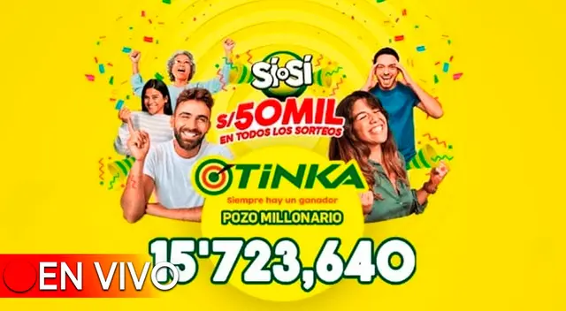 El pozo millonario de la Tinka se sorteó este miércoles 17 de abril a las 10:50 p.m.