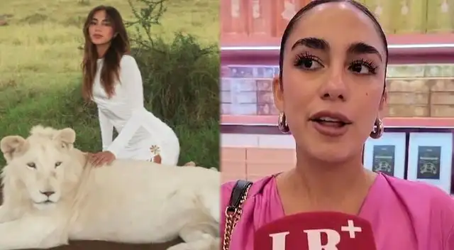 Luana Barrón se pronuncia tras críticas por posar con leones.
