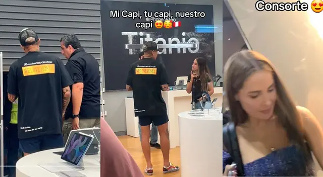 Paolo Guerrero y Ana Paula Consorte llamaron la atención de los hinchas.