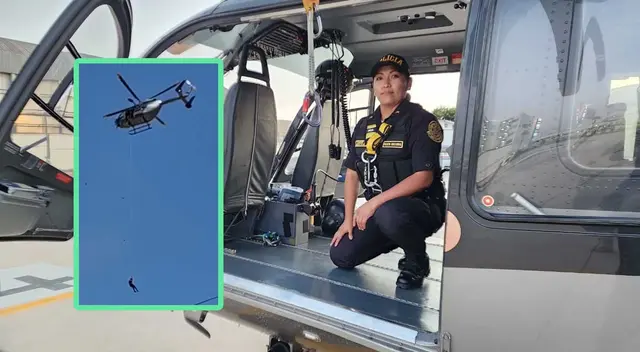 La mujer policía rescató al hombre que estuvo atrapado en el edificio. La mujer policía rescató al hombre que estuvo atrapado en el edificio.