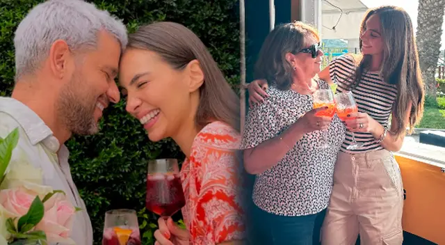 Natalie Vértiz posa junto a su suegra.