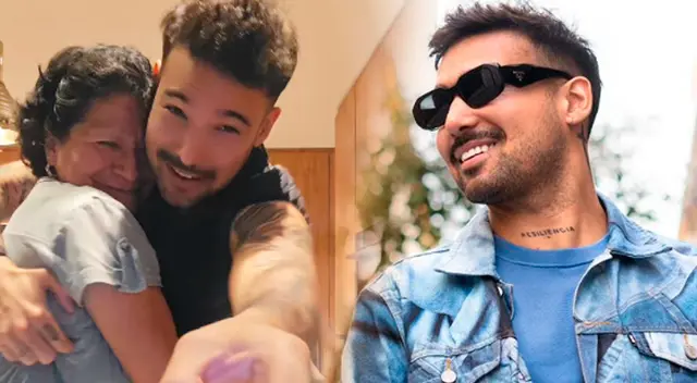 Ezio Oliva se emociona al presentar a la trabajadora de su hogar.