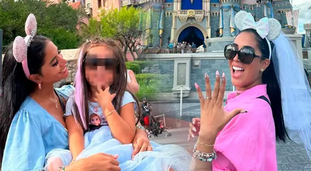 Melissa Paredes emocionada por su próximo viaje con su hija.