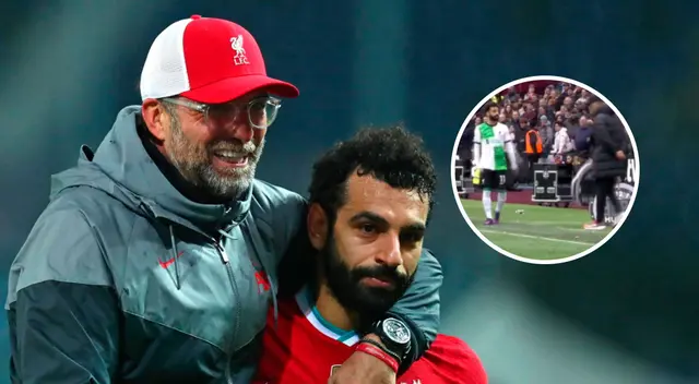 Mohamed Salah y Jürgen Klopp se pelearon en pleno partido.