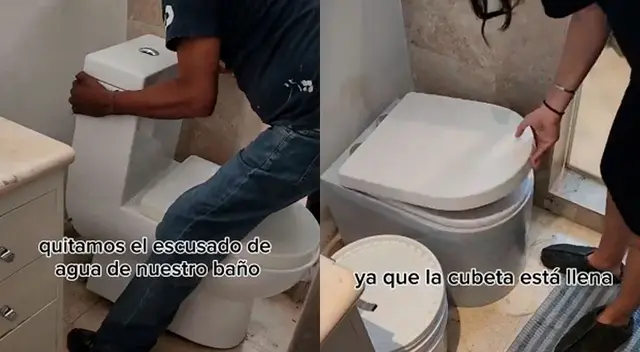 Los usuarios quedaron sorprendidos al ver que el water no requiere agua.