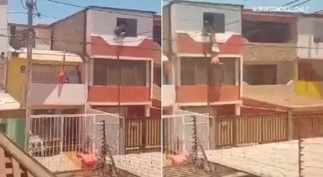 Sujeto cayó desde el tercer piso al ser encontrado siendo infiel.