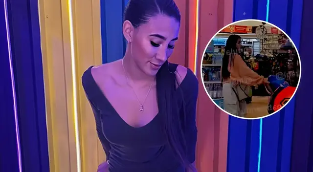 Samahara Lobatón: La graban en el aeropuerto Jorge Chávez antes de partir a Estados Unidos.