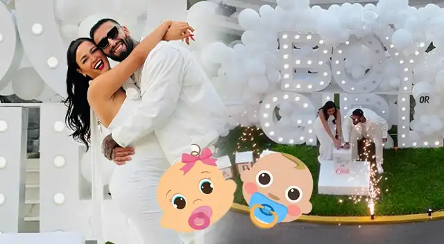 Angie Arizaga y Jota Benz revelan el sexo de su bebé.