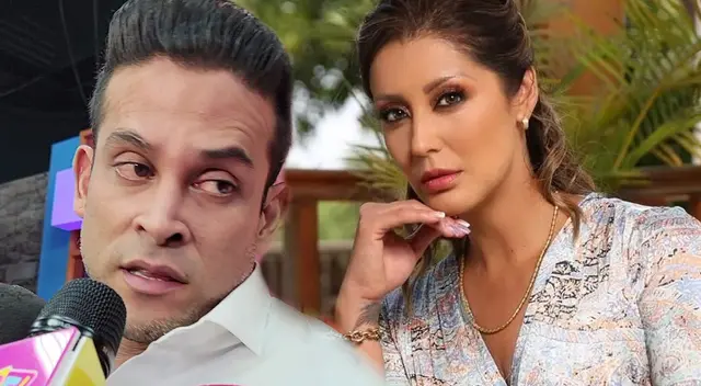 Christian Domínguez resaltó su buena relación como padres con Karla Tarazona. Christian Domínguez resaltó su buena relación como padres con Karla Tarazona.