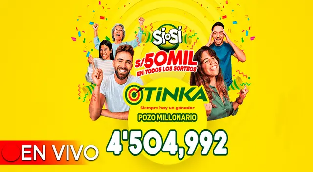 El pozo millonario de la Tinka se sorteó este miércoles 8 de mayo a las 10:50 p.m.