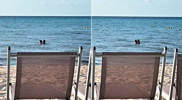 A la pareja no le importó que se tratase de una playa pública y se dejaron llevar por la pasión. A la pareja no le importó que se tratase de una playa pública y se dejaron llevar por la pasión.