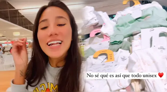 Samahara Lobatón hace compras para su bebé. Samahara Lobatón hace compras para su bebé.