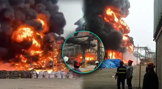 Incendio de grandes proporciones se registra en azucarera Casa Grande, ubicada en La Libertad. Incendio de grandes proporciones se registra en azucarera Casa Grande, ubicada en La Libertad.