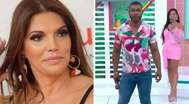 Jessica Newton rompió los sueños de Giselo de postular al Mister Perú. Jessica Newton rompió los sueños de Giselo de postular al Mister Perú.