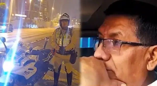 Coronel de la PNP conducía sin papeles por las calles de La Victoria.