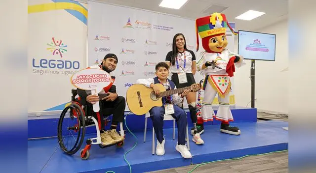 Los tres nuevos embajadores de Ayacucho 2024.